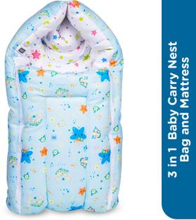 MeeMee 3 in 1 Baby Carry Nest Sleeping Bag & Mattress (Blue) Sleeping Bag