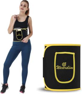 Wearslim Premium Sweat Waist Trainer Belt with Pocket, Sauna Effect Sweat Trimmer Belt Slimming Belt