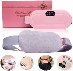 Zovilstore Portable Cordless Heating Pad for Menstrual Cramps Relief, Heating Pad for Stomach, 3-Speed Temperature Adjustment and 4-Speed Massage Modes Massager