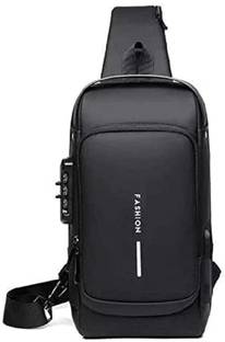 NITYA SALES Sling Bag Business Men Bag Chest Crossbody bags with USB Charging Port Waterproof Messenge...
