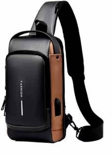 NITYA SALES Sling Bag Business Men Bag Chest Crossbody bags with USB Charging Port Waterproof Messenge...
