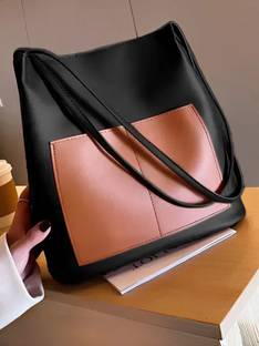 TORRETO FAB Black Tote Trendy for women | Stylish Spacious Hand for office