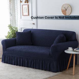 lukzer Polyester 1 Seater Sofa Checkered Cover