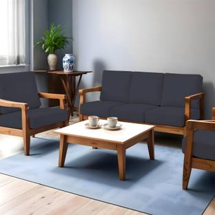 LAZI Polycotton 3+1+1 Seater Sofa Plain Cover