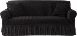 lukzer Polyester 3 Seater Sofa Checkered Cover