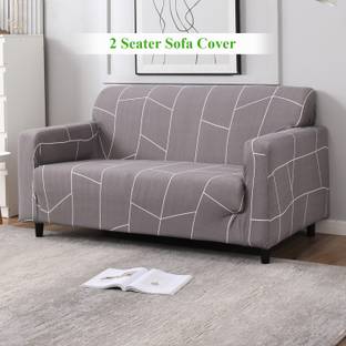 HOKiPO Polyester 2 Seater Sofa Abstract Cover
