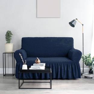 Cortina Polyester Plain 3 Seater Sofa Cover