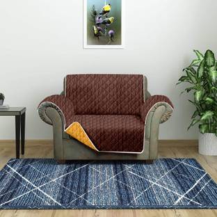 Cortina Polyester Plain 1 Seater Sofa Cover