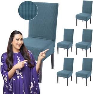 HOKiPO Jacquard Plain 6 Seater Chair Cover