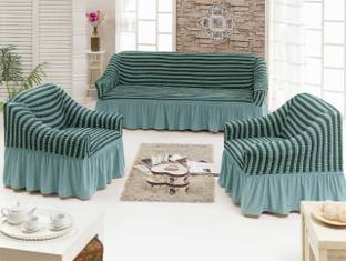 Multitex Polyester Plain 3+1+1 Seater Sofa Cover