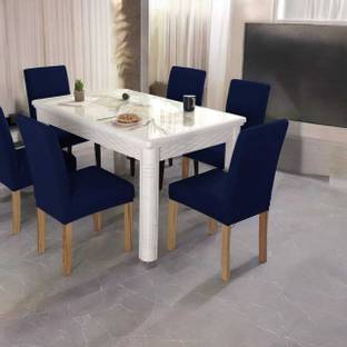 Pinkleaf Polycotton Plain 6 Seater Chair Cover