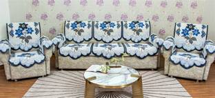 MHF Cotton Floral 3+1+1 Seater Sofa Cover