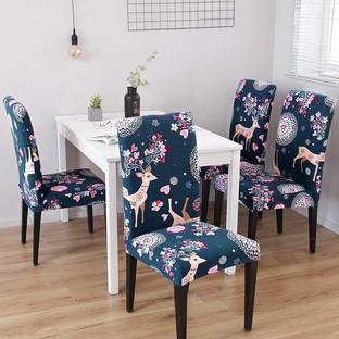 PRABHNOOR Polycotton Animal 4 Seater Chair Cover
