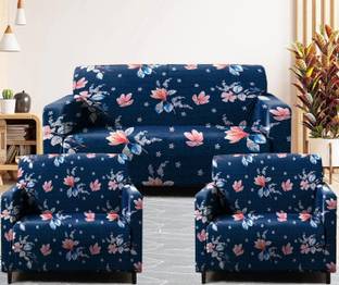 igi Polyester Floral 3+1+1 Seater Sofa Cover