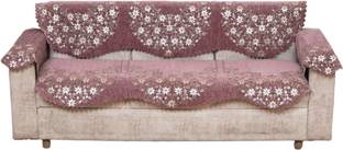 Fashion Throw Chenille Embroidered 3+1+1 Seater Sofa Cover