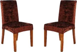 QUIRKYHUB Velvet Plain 1 Seater Chair Cover