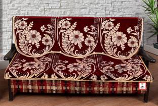 HOMECROWN Polycotton Floral 3 Seater Sofa Cover
