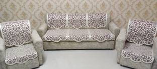 MHF Polyester Abstract 3+1+1 Seater Sofa Cover