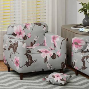 lukzer Polyester 1 Seater Sofa Floral Cover