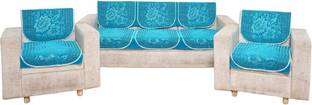 Furnishing Hut Velvet Floral 3+2 Seater Sofa Cover
