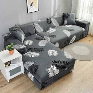 TONY STARK Polycotton 3+3 Seater L-Shape Sofa Plain Cover