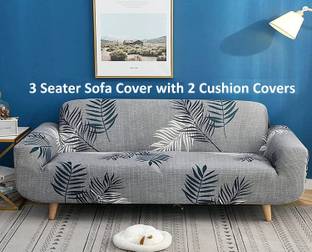 lukzer Polyester 3 Seater Sofa Floral Cover