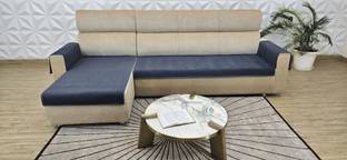 MHF Microsuede Plain 3+2 Seater L-Shape Sofa Cover