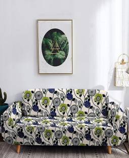 lukzer Polyester Floral 3 Seater Sofa Cover