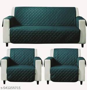 vinsano Velvet 3+2+2 Seater Sofa Checkered Cover