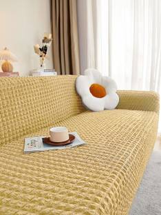 Cortina Polyester Plain 3+2 Seater L-Shape Sofa Cover