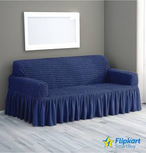 Flipkart SmartBuy Polyester Plain 3 Seater Sofa Cover