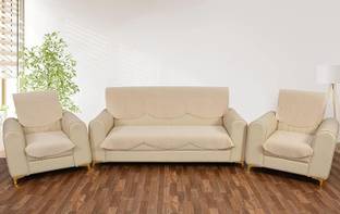 EASTTARDOMM Velvet Geometric 3+1+1 Seater Sofa Cover
