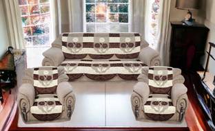 WiseHome Cotton Floral 10 Seater Sofa Cover