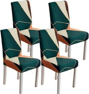 shringoori creations Polycotton Geometric 1 Seater Chair Cover