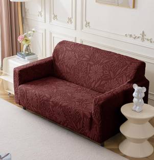HOUSE OF QUIRK Jacquard 2 Seater Sofa Floral Cover