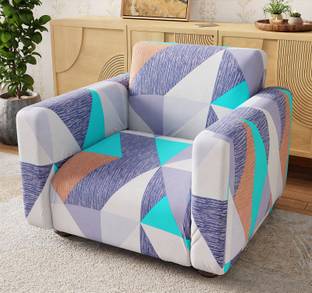 lukzer Polyester 1 Seater Sofa Floral Cover