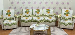 Maya Homes Cotton 3+1+1 Seater Sofa Floral Cover