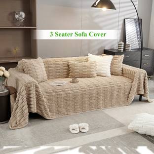 HOKiPO Wool 3 Seater Sofa Plain Cover