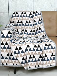 Saral Home Chenille Abstract 1 Seater Sofa Cover