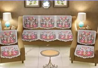 CHANDER Cotton Floral 4 Seater Sofa Cover