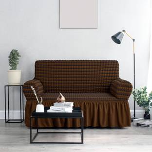 Cortina Polyester 2 Seater Sofa Striped Cover