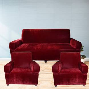 OUOU Velvet 3 Seater Sofa Plain Cover