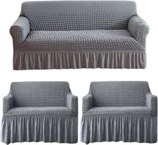 TONY STARK Polycotton Striped 3+1+1 Seater Sofa Cover