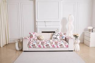 Home Cloud Cotton Floral 3 Seater Sofa Cover
