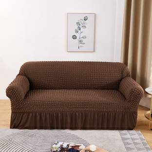 KUBER INDUSTRIES Polyester 2 Seater Sofa Checkered Cover