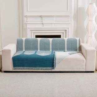 Home Cloud Chenille 3 Seater Sofa Striped Cover