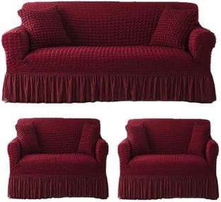 TONY STARK Polycotton Striped 3+1+1 Seater Sofa Cover