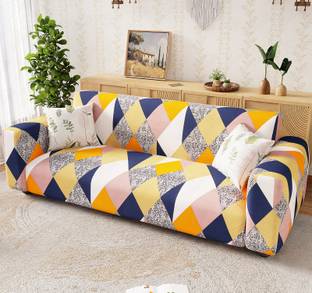 lukzer Polyester 2 Seater Sofa Floral Cover