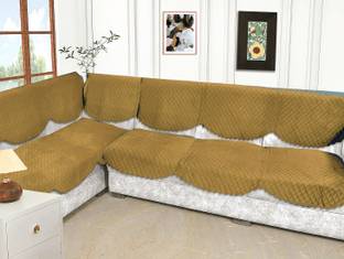 Fashion Throw Velvet Geometric 3+2 Seater Sofa Cover