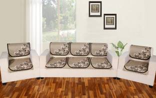 Flipkart SmartBuy Velvet 3+1+1 Seater Sofa Floral Cover